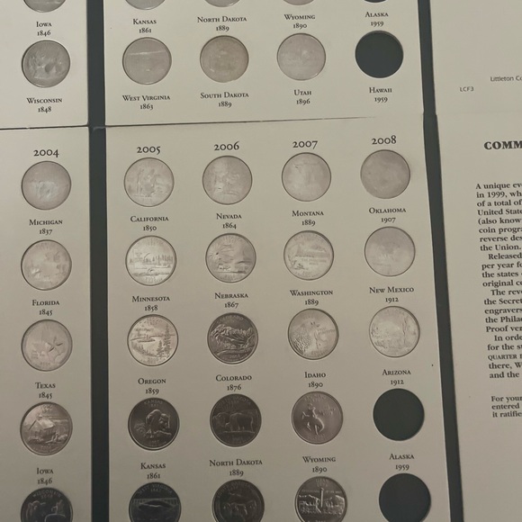 Lot of 4-commemorative quarters 1999-2008 Denver/ Philadelphia sets circulated - Picture 8 of 14